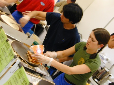 Japanese waffle stand