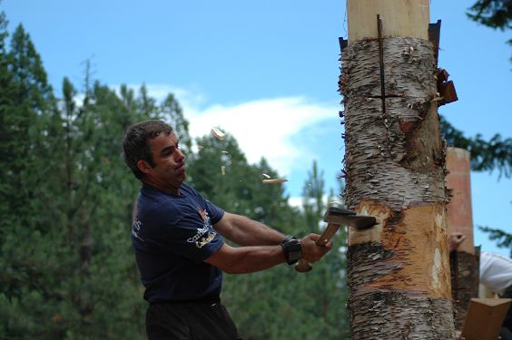 Axe-Wielding Competitor