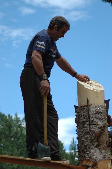 Tired Axe-Wielding Competitor