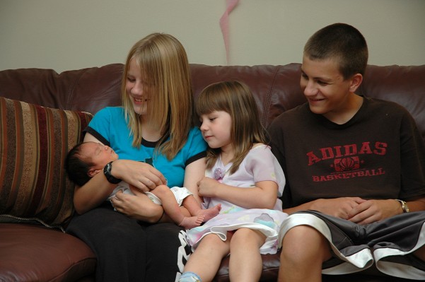 Rebecca, Kayla, Jessica, and Zachary