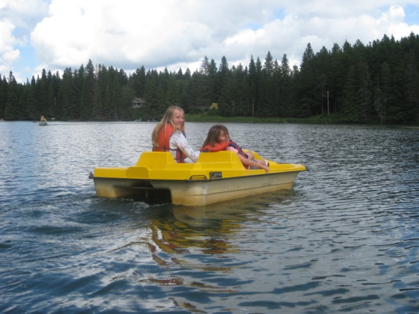 Pedalboating at Cypress Hills Provincial Park