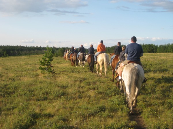 Trail Ride at Sunset