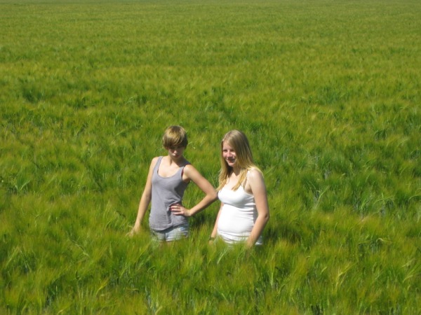 Kevan and Rebecca in Canola Field