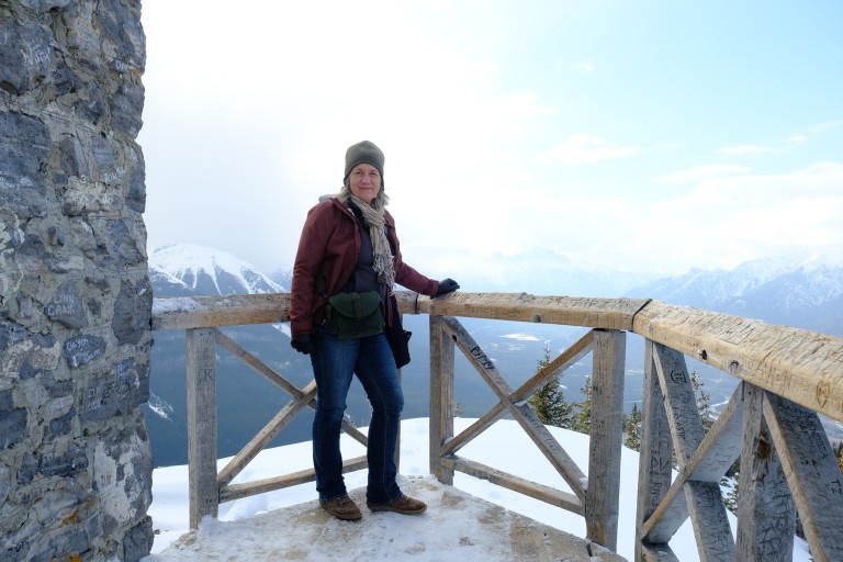 Ellen on Sulphur Mountain
